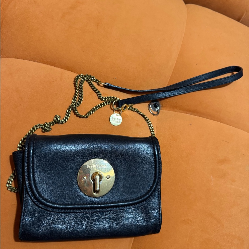 See by Chloé Black Leather Shoulder Bag